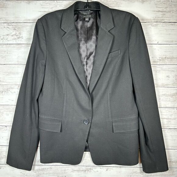 Ann Taylor Classic Women Black Work Business Blazer Size 8 - Picture 1 of 7